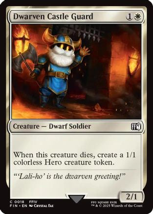 Dwarven Castle Guard (018) Foil - FINAL FANTASY