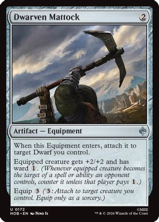 Dwarven Mattock (172) Foil - The Hobbit
