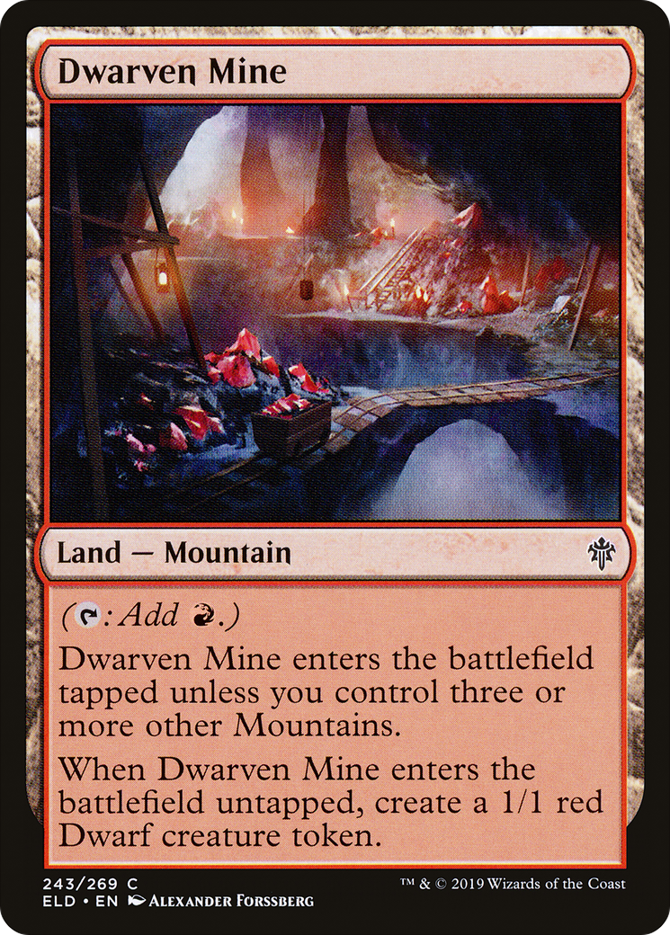 Dwarven Mine (243) - Throne of Eldraine Foil