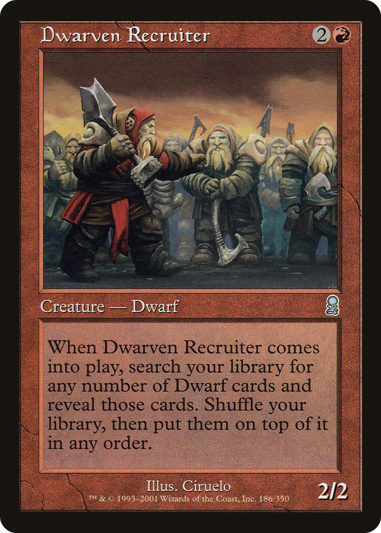Dwarven Recruiter (186) Foil - Odyssey