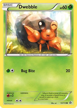 Dwebble (13) Reverse Holofoil - Legendary Treasures