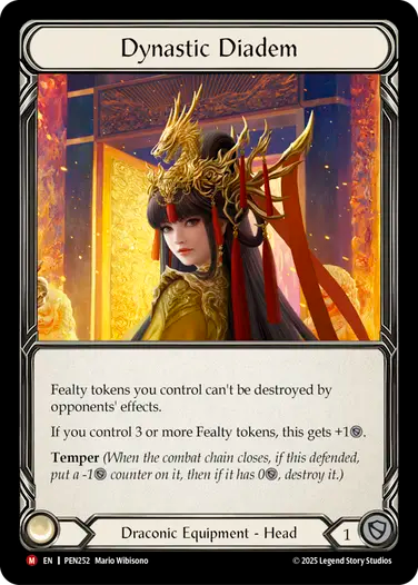 Dynastic Diadem (PEN252) Cold Foil - Compendium of Rathe