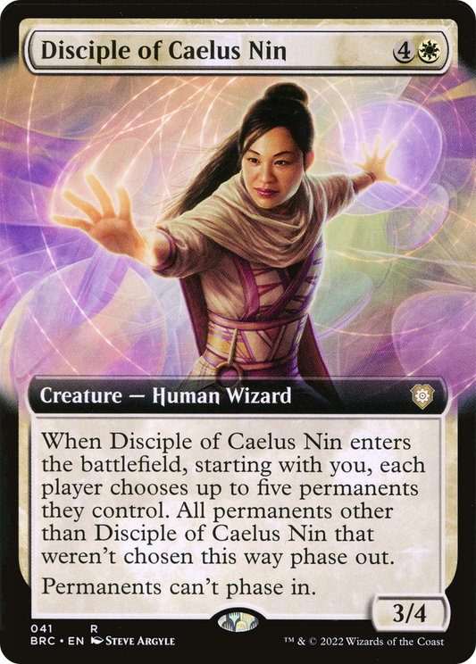 Disciple of Caelus Nin (Extended Art) [The Brothers' War Commander] Foil