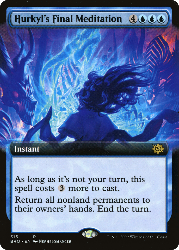 Hurkyl's Final Meditation (Extended Art) [The Brothers' War] Foil