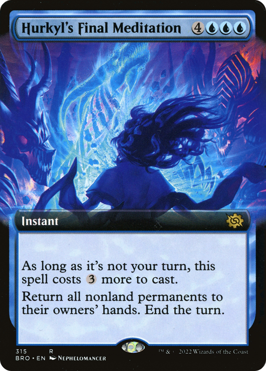 Hurkyl's Final Meditation (Extended Art) [The Brothers' War] Foil