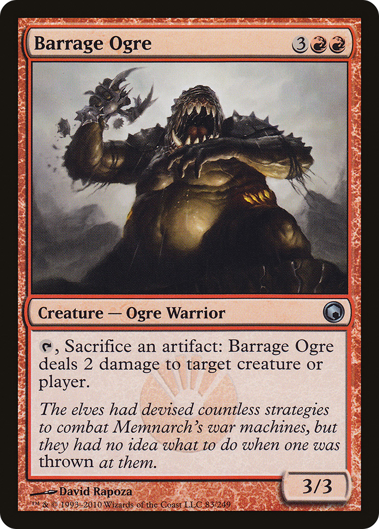Barrage Ogre [Scars of Mirrodin] Foil