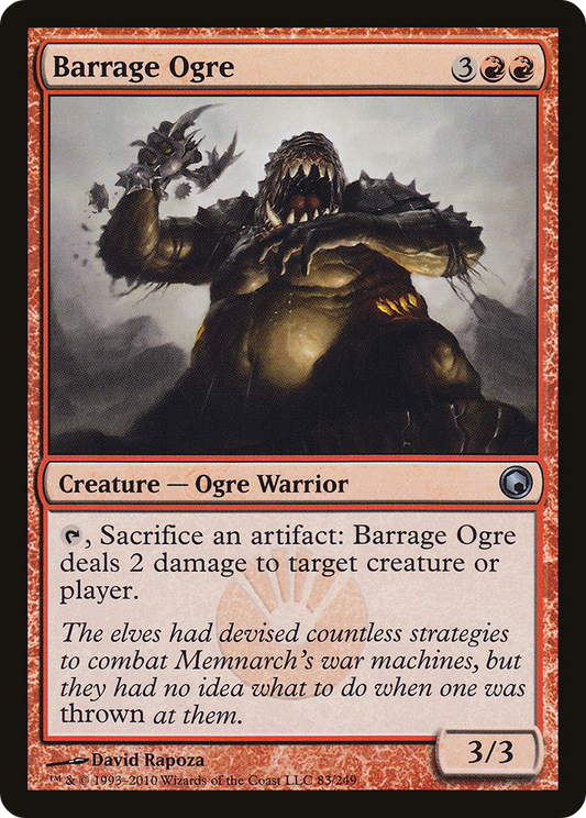 Barrage Ogre [Scars of Mirrodin]