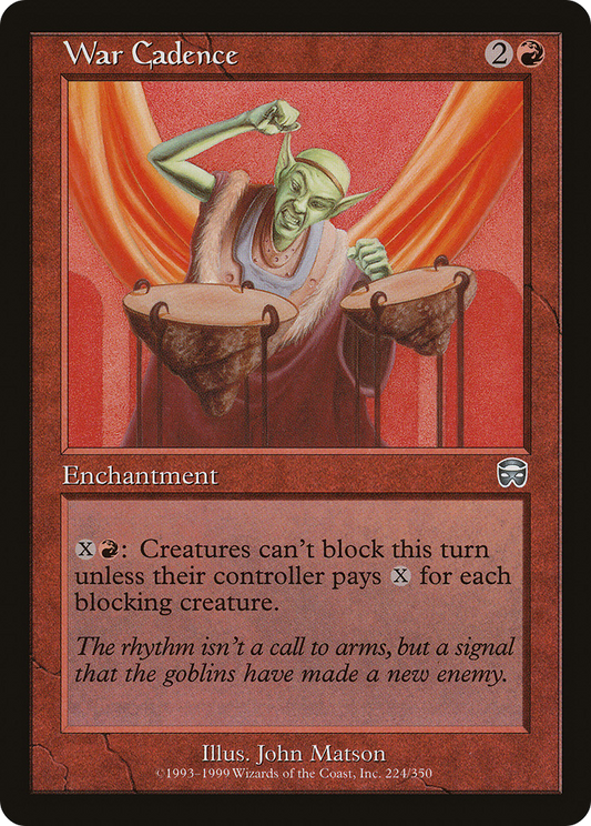 War Cadence [Mercadian Masques] Foil