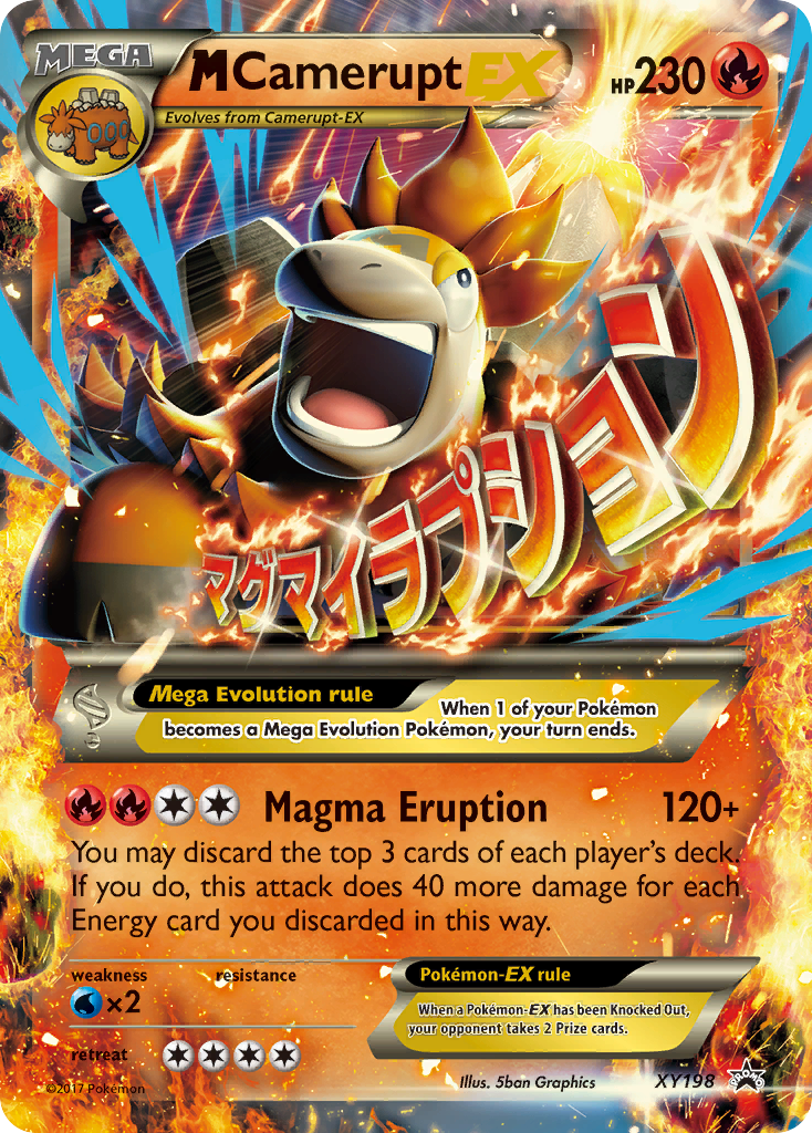 M Camerupt EX (XY198) [XY: Black Star Promos] | Silver Goblin