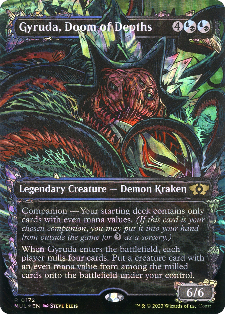 Gyruda, Doom of Depths (Halo Foil) [Multiverse Legends] | Silver Goblin