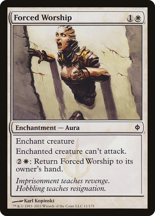 Forced Worship [New Phyrexia] Foil