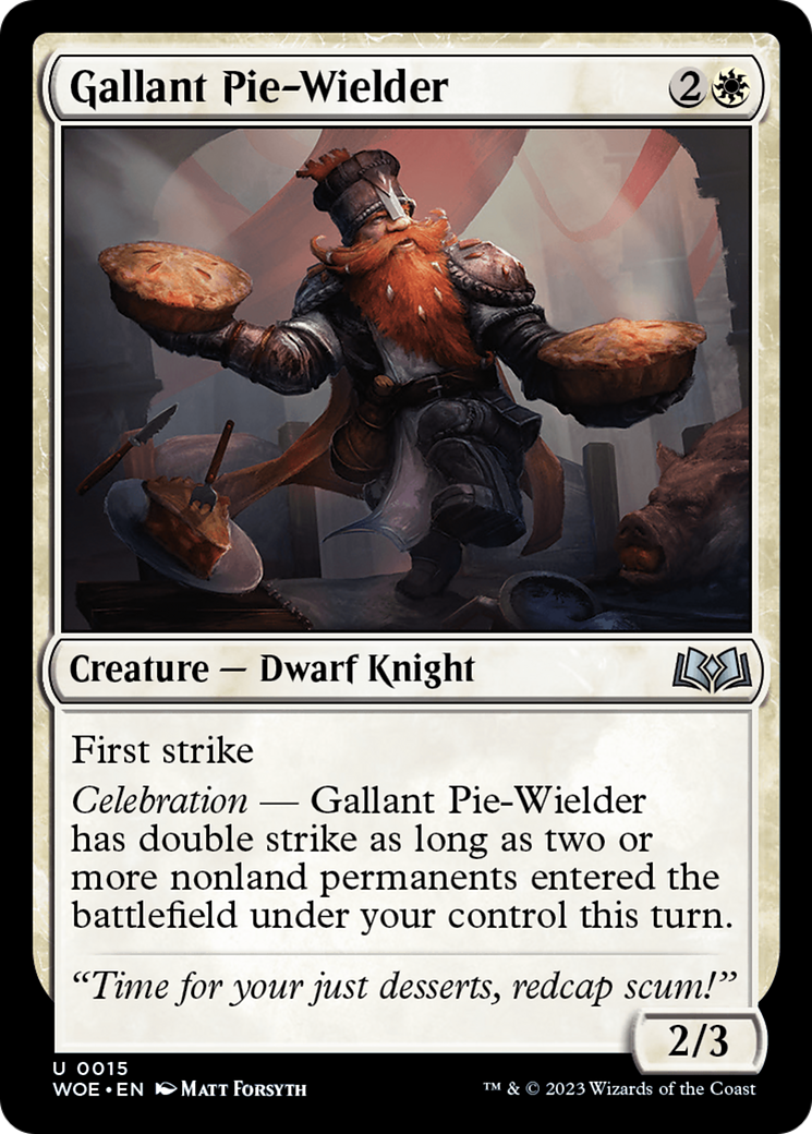 Gallant Pie-Wielder [Wilds of Eldraine] | Silver Goblin