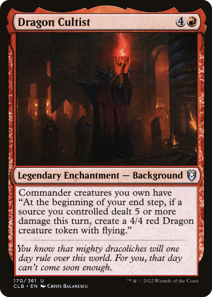 Dragon Cultist [Commander Legends: Battle for Baldur's Gate] Foil