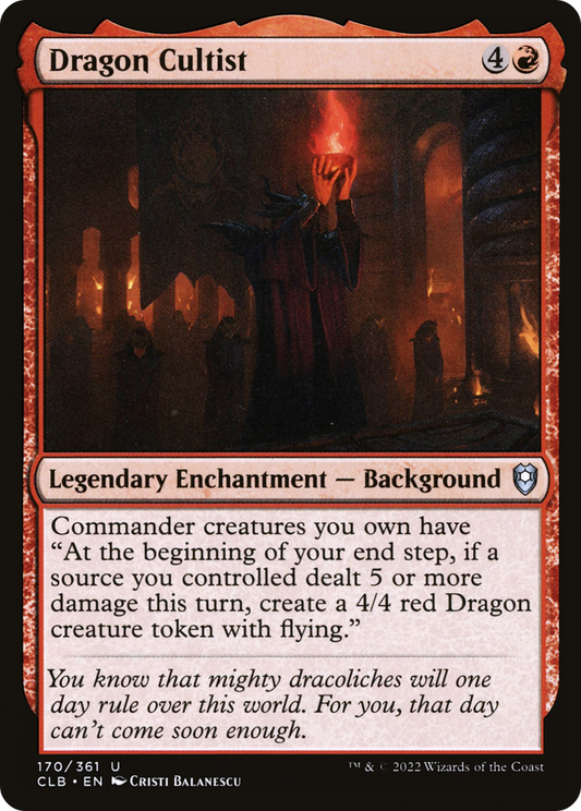 Dragon Cultist [Commander Legends: Battle for Baldur's Gate] Foil