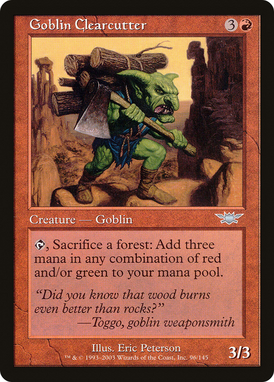 Goblin Clearcutter [Legions] Foil