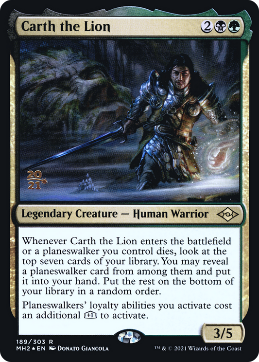 Carth the Lion [Modern Horizons 2 Prerelease Promos]
