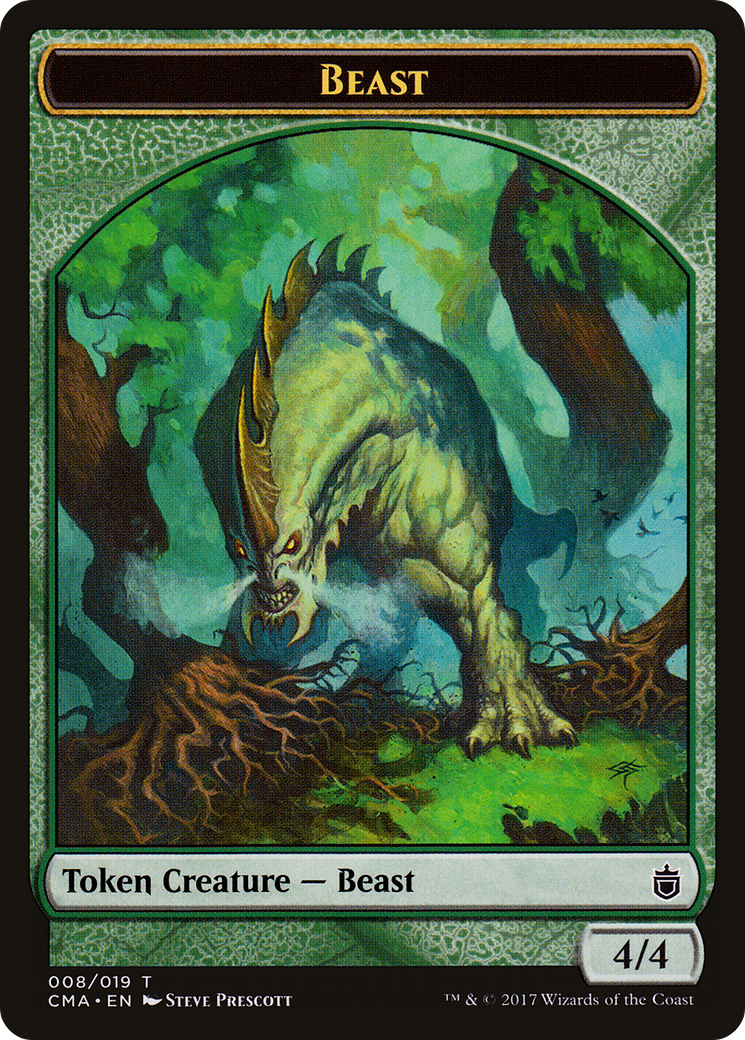 Beast Token (008/019) [Commander Anthology Tokens] | Silver Goblin