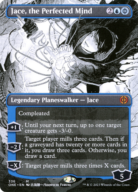 Jace, the Perfected Mind (Borderless Manga) [Phyrexia: All Will Be One] Foil