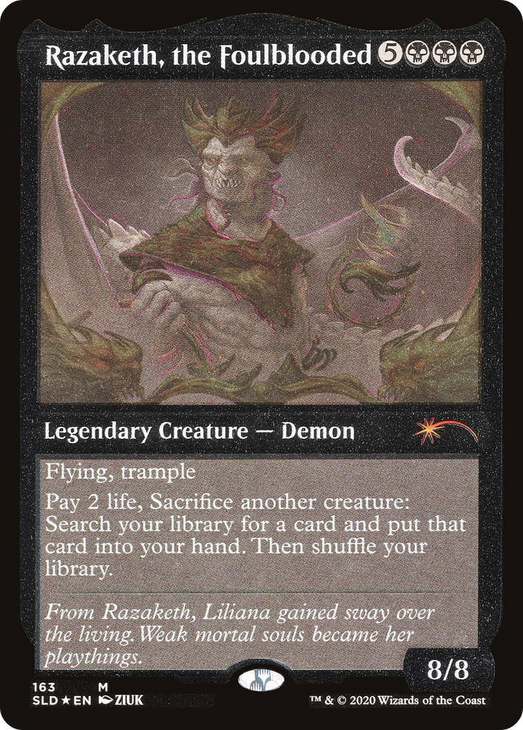 Razaketh, the Foulblooded (163★) Etched Foil - Secret Lair Drop