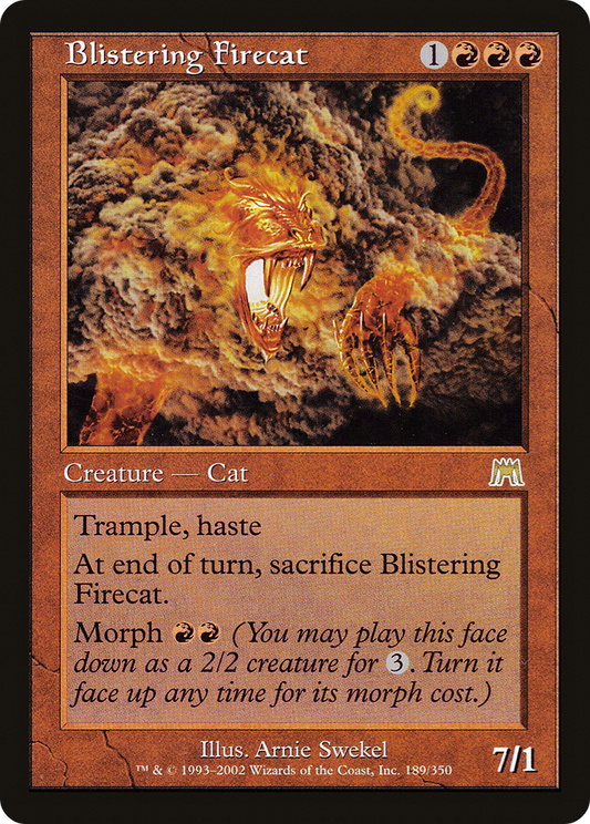 Blistering Firecat [Onslaught] Foil