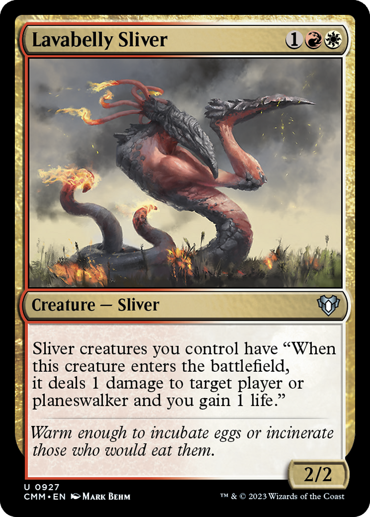 Lavabelly Sliver [Commander Masters] | Silver Goblin