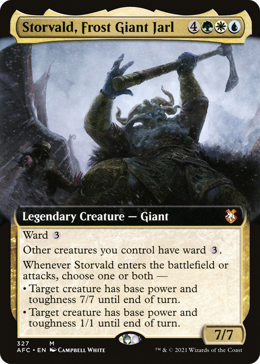 Storvald, Frost Giant Jarl (Extended Art) [Dungeons & Dragons: Adventures in the Forgotten Realms Commander]