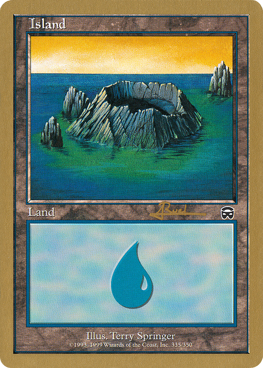 Island (335) (Antoine Ruel) [World Championship Decks 2001]