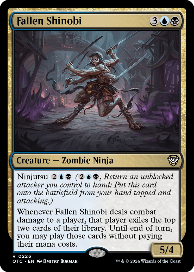 Fallen Shinobi [Outlaws of Thunder Junction Commander] | Silver Goblin