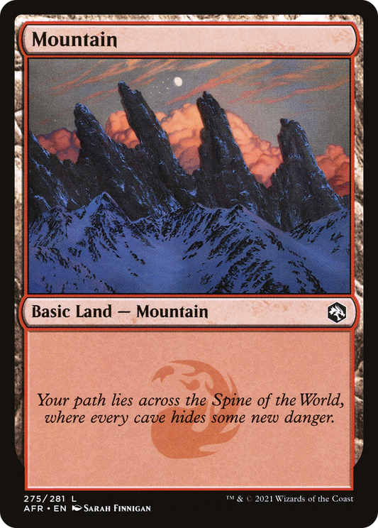 Mountain (275) [Dungeons & Dragons: Adventures in the Forgotten Realms] Foil