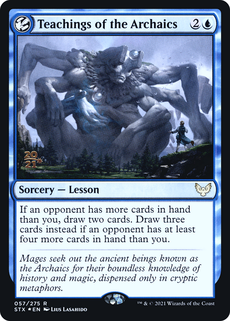 Teachings of the Archaics [Strixhaven: School of Mages Prerelease Promos] | Silver Goblin