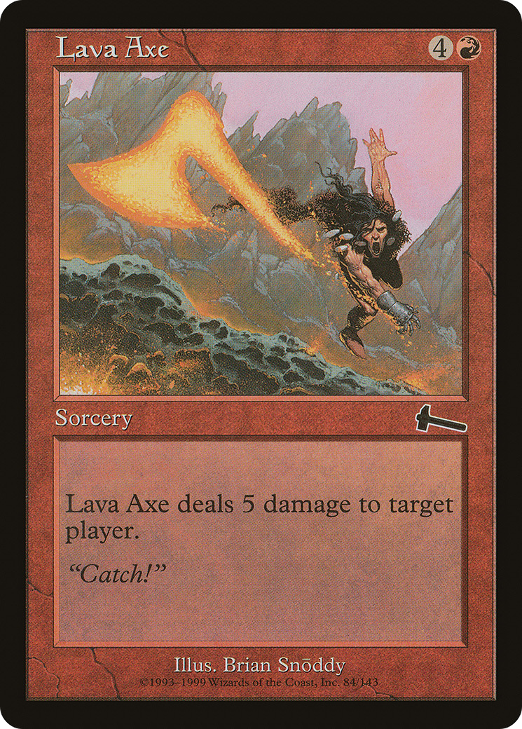 Lava Axe [Urza's Legacy] Foil