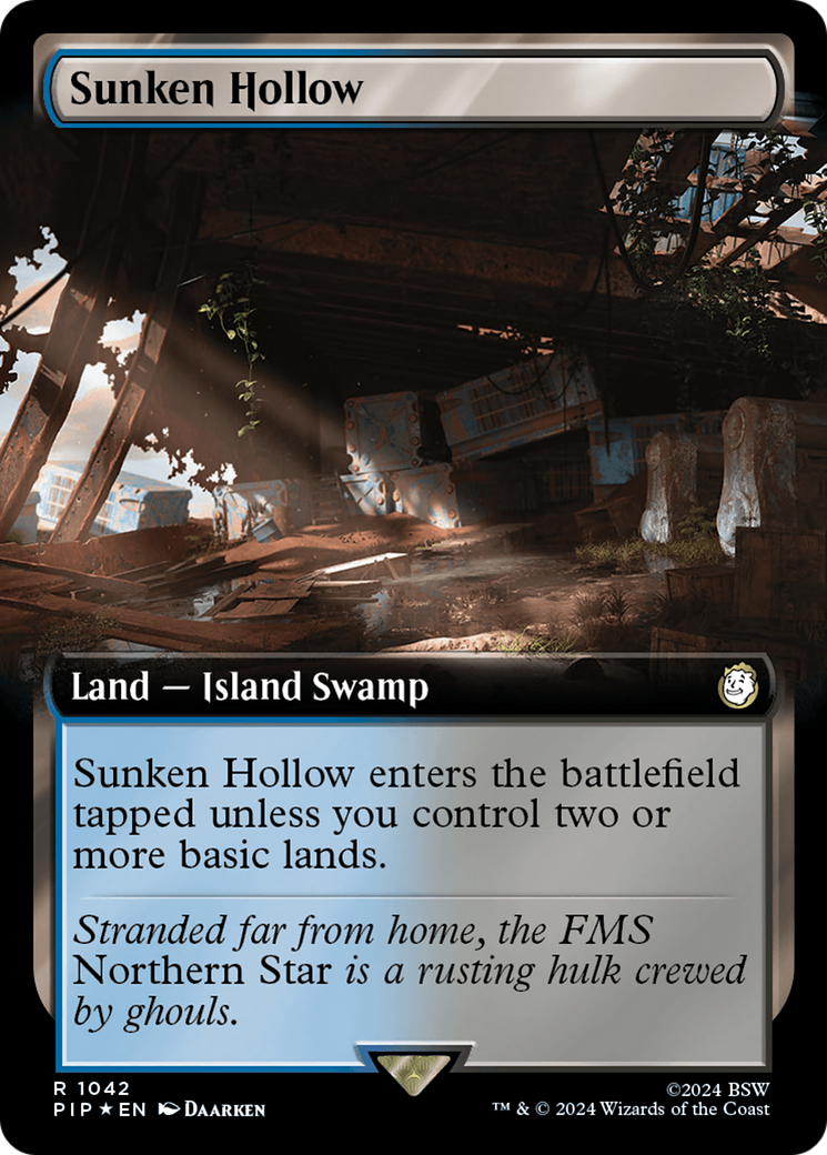 Sunken Hollow (Extended Art) (Surge Foil) [Fallout] | Silver Goblin