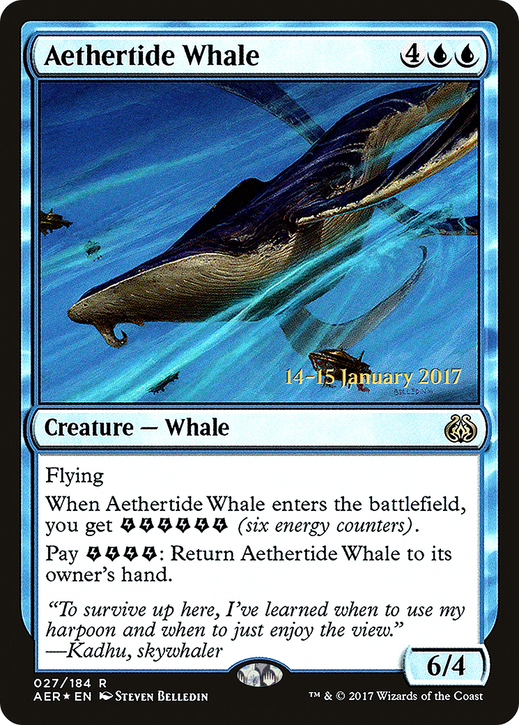 Aethertide Whale [Aether Revolt Prerelease Promos] | Silver Goblin