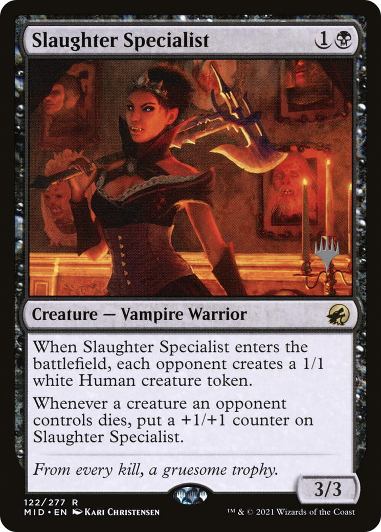 Slaughter Specialist (Promo Pack) [Innistrad: Midnight Hunt Promos] Foil