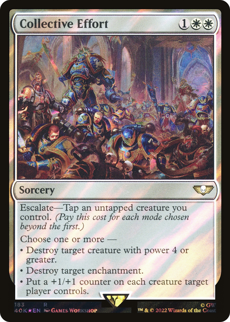 Collective Effort (Surge Foil) [Warhammer 40,000]