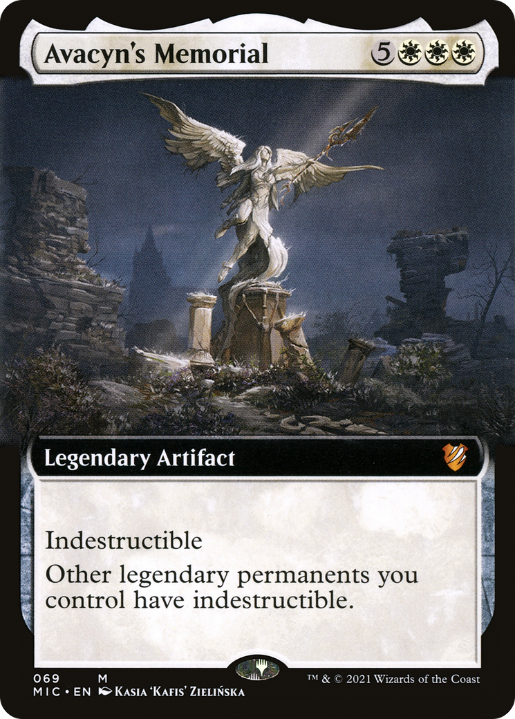 Avacyn's Memorial (Extended Art) [Innistrad: Midnight Hunt Commander]