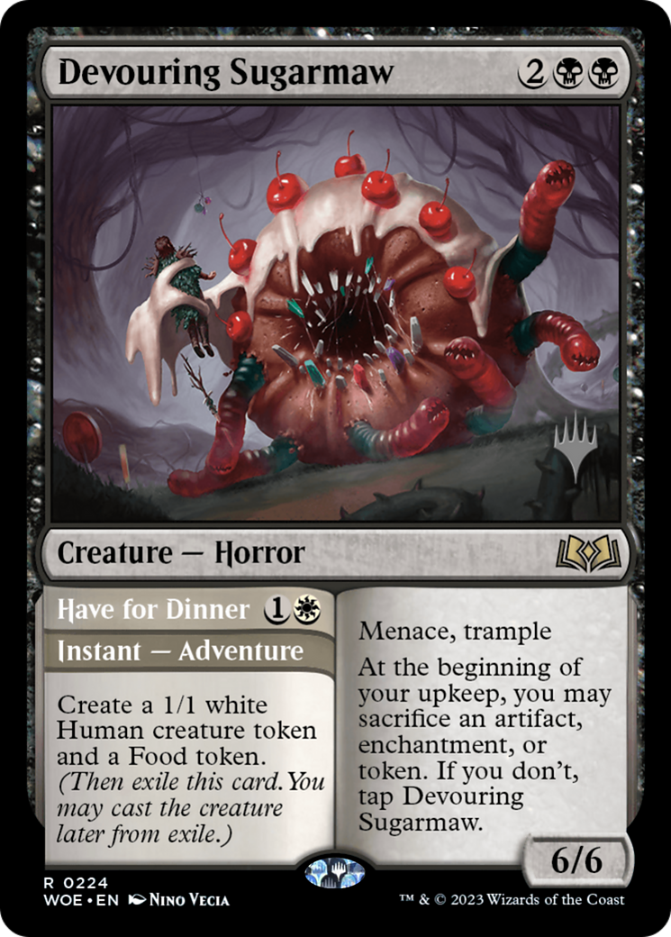 Devouring Sugarmaw // Have for Dinner(Promo Pack) [Wilds of Eldraine Promos] Foil