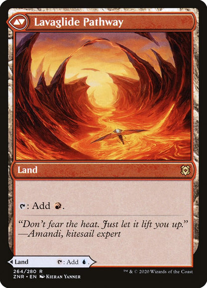 Riverglide Pathway // Lavaglide Pathway (264) Foil - Zendikar Rising