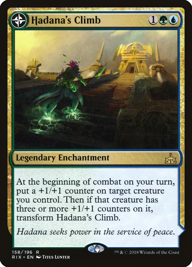 Hadana's Climb // Winged Temple of Orazca [Rivals of Ixalan] Foil