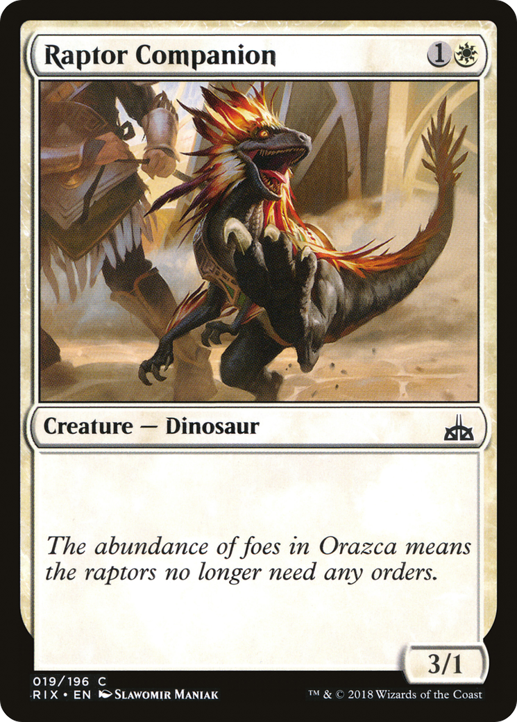 Raptor Companion [Rivals of Ixalan] Foil