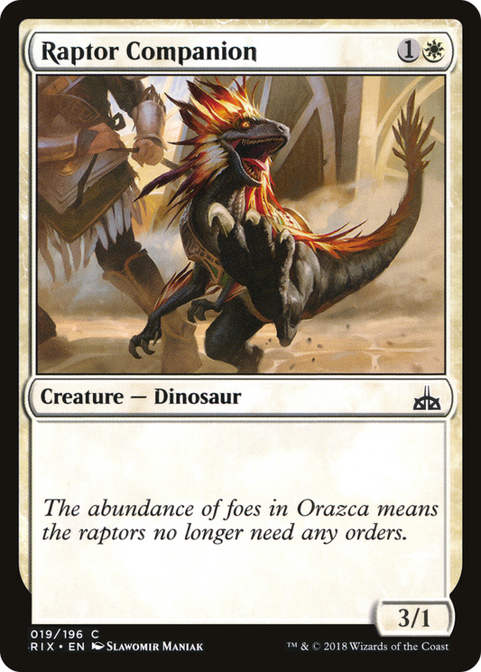 Raptor Companion [Rivals of Ixalan] Foil