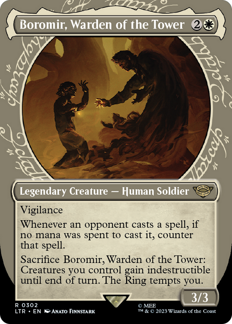 Boromir, Warden of the Tower (Showcase Ring Frame) [The Lord of the Rings: Tales of Middle-Earth] Foil