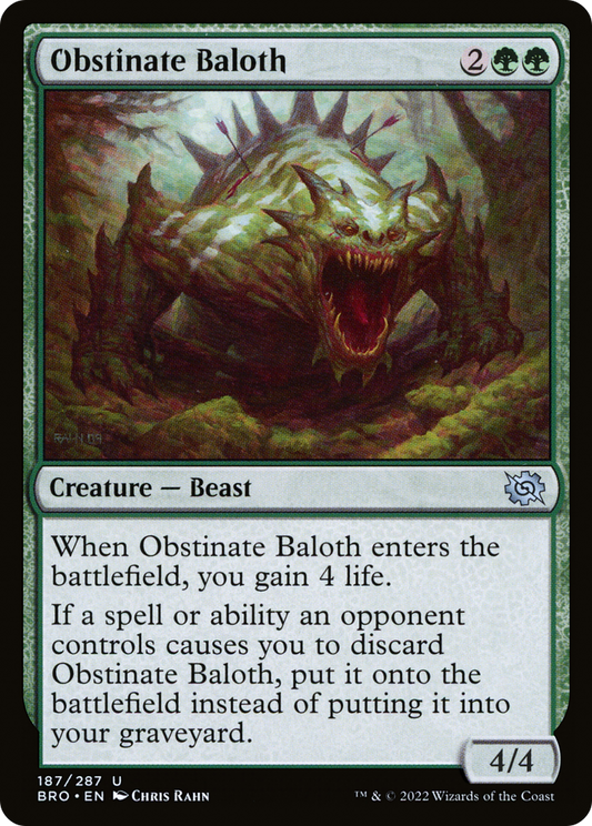 Obstinate Baloth [The Brothers' War] Foil