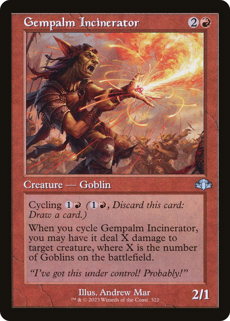 Gempalm Incinerator (Retro) [Dominaria Remastered] Foil