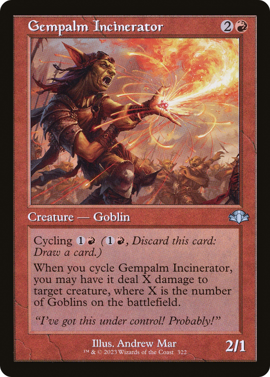 Gempalm Incinerator (Retro) [Dominaria Remastered] Foil