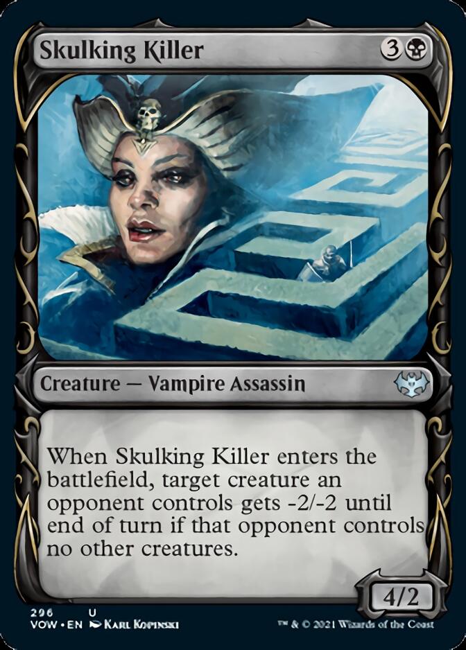 Skulking Killer (Showcase Fang Frame) [Innistrad: Crimson Vow] | Silver Goblin