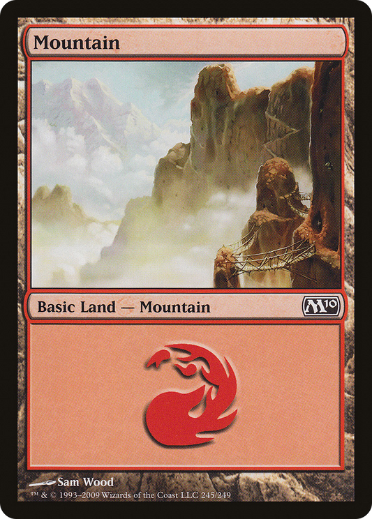 Mountain (245) [Magic 2010] Foil
