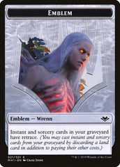 Elemental (008) // Wrenn and Six Emblem (021) Double-Sided Token [Modern Horizons Tokens] | Silver Goblin
