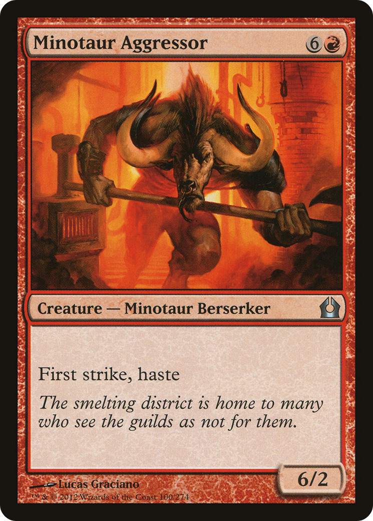 Minotaur Aggressor [Return to Ravnica] | Silver Goblin