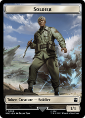 Soldier // Cyberman Double-Sided Token [Doctor Who Tokens] | Silver Goblin